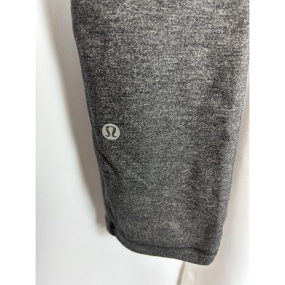 Lululemon Speed Up Crop Leggings Heathered Charcoal Grey Pocket Athletic Size 4 - Picture 6 of 9